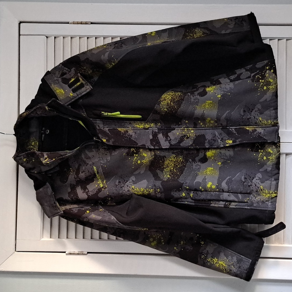 Men's waterproof jacket.